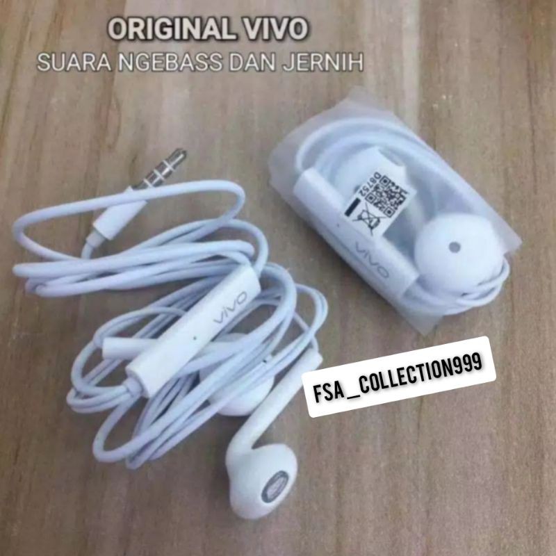 Earphone VIVO Original Copotan Headset Vivo Premium Quality mega Bass