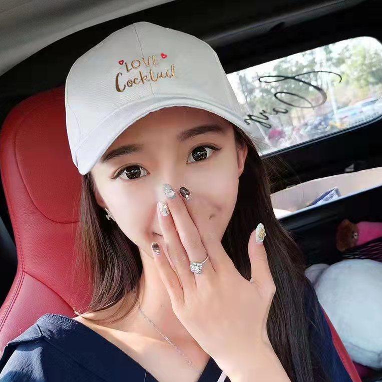 Ready stock.. (Hello Girl)MZ14 Topi Baseball Wanita Import Motif Love Cocktail KMN .