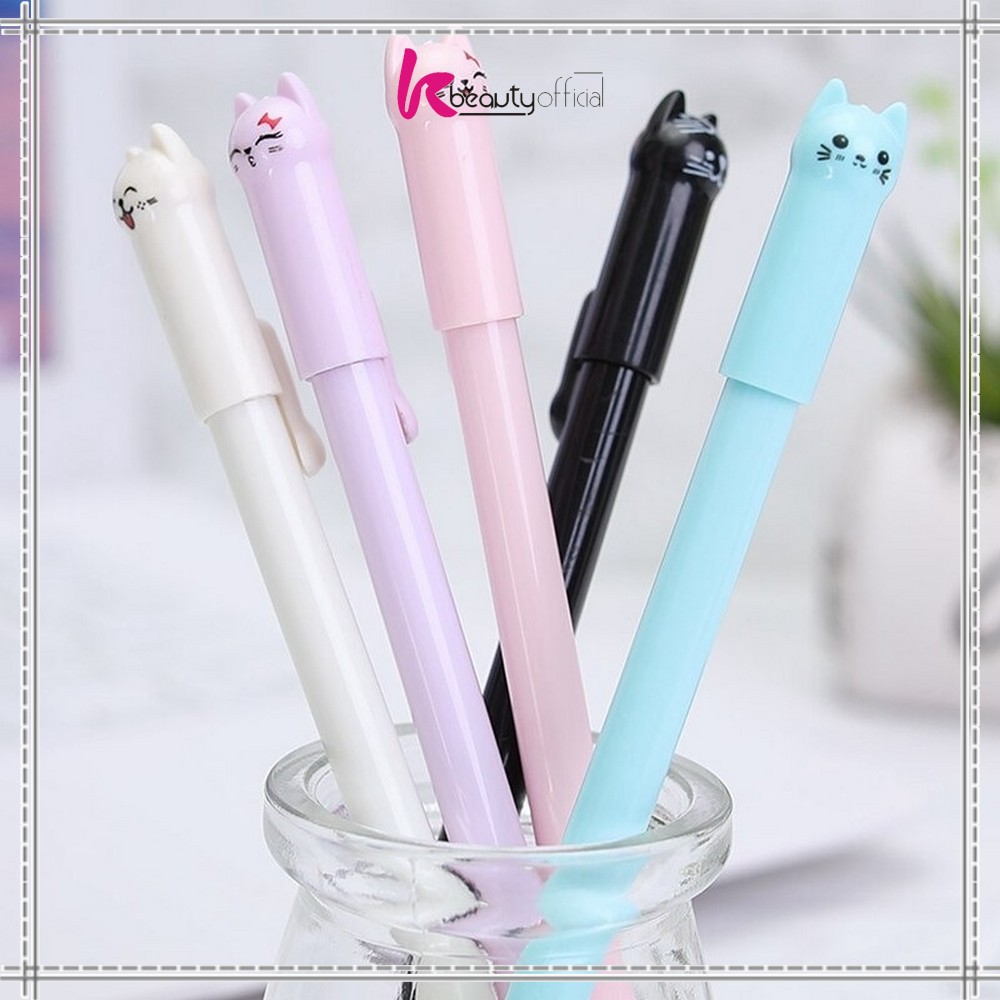 

KB-A14 Pulpen Gel Karakter Kartun Kucing Pena Unik Bolpen Motif Kucing Stationary Alat Tulis Murah