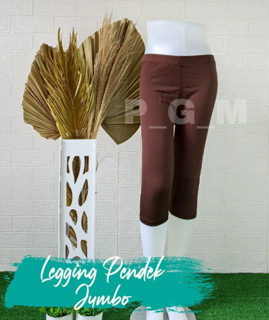 LEGGING PENDEK JUMBO BB 60-90Kg  BAHAN SPANDEK PREMIUM/CELANA WANITA/CELANA SANTAI/CELANA OLAHRAGA BISA COD