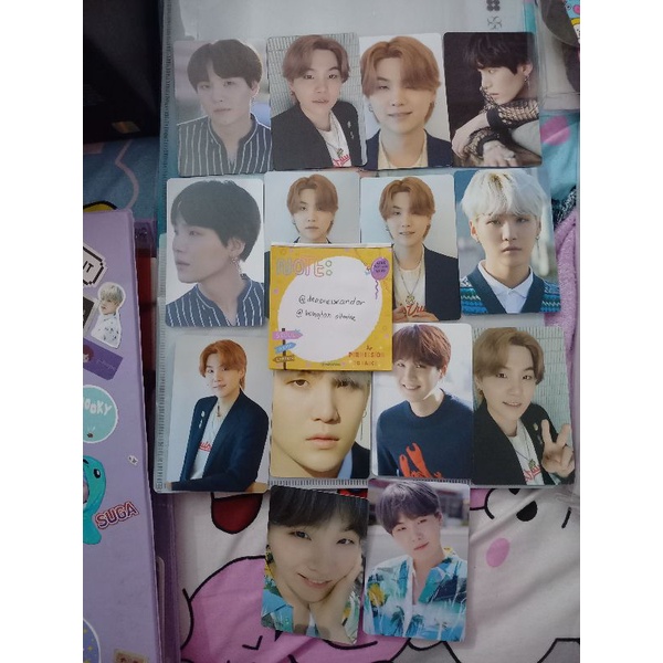 Photocard dicon suga bts official fulset