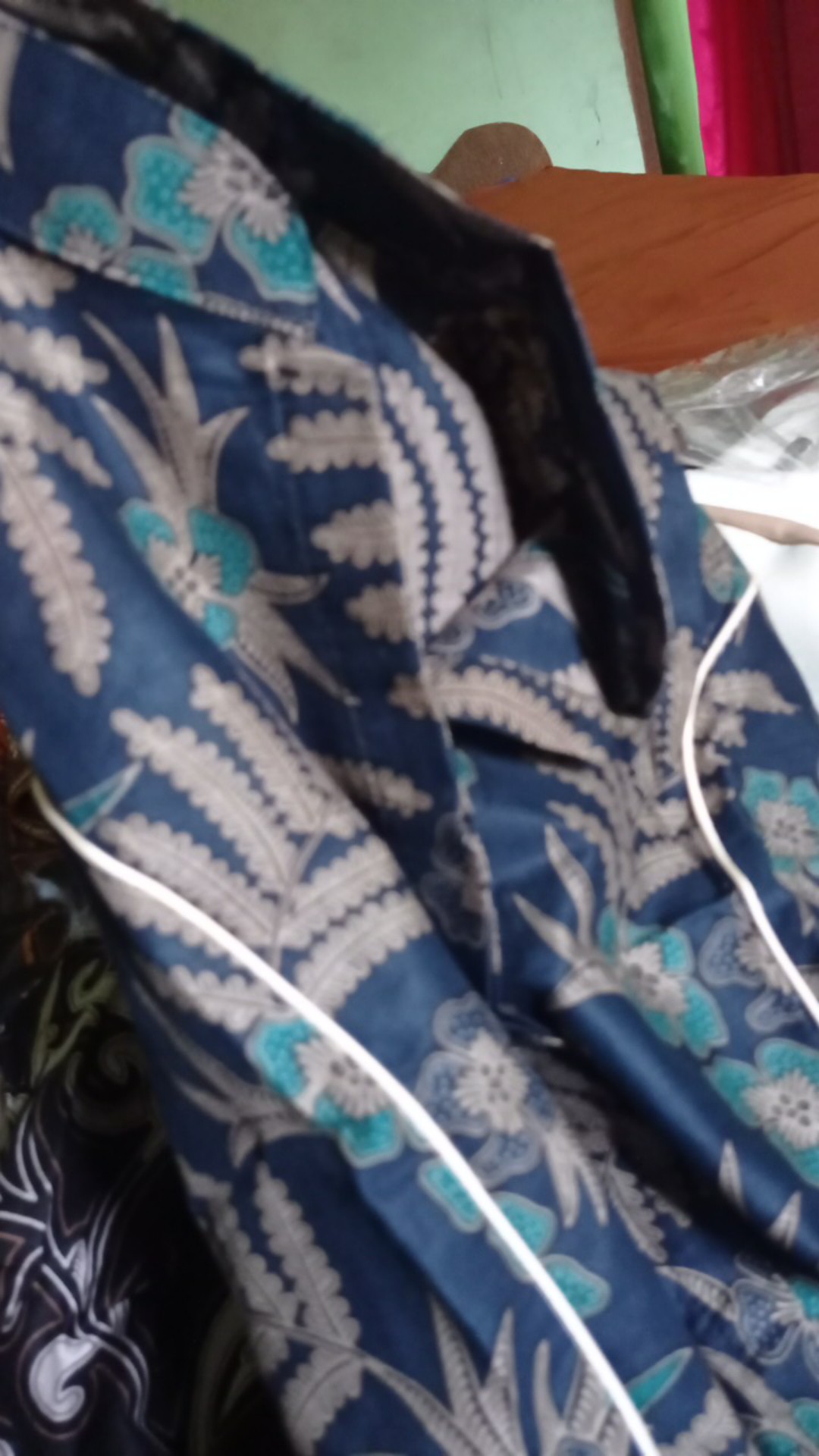 Tey-17 Batik Wanita Asj Sa Hrb026 Kenongo Kemeja Tosca Pendek