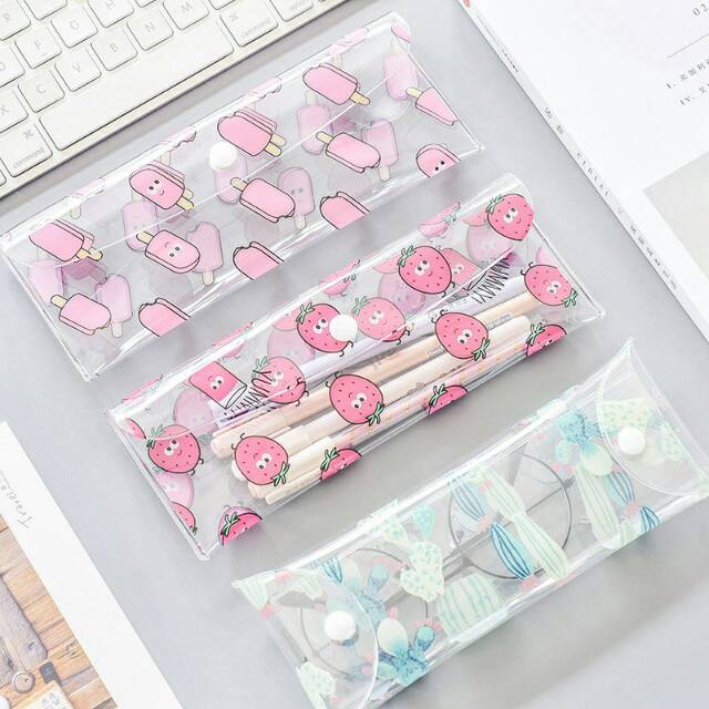 

Cheerful Pattern Plastic Pencil Case