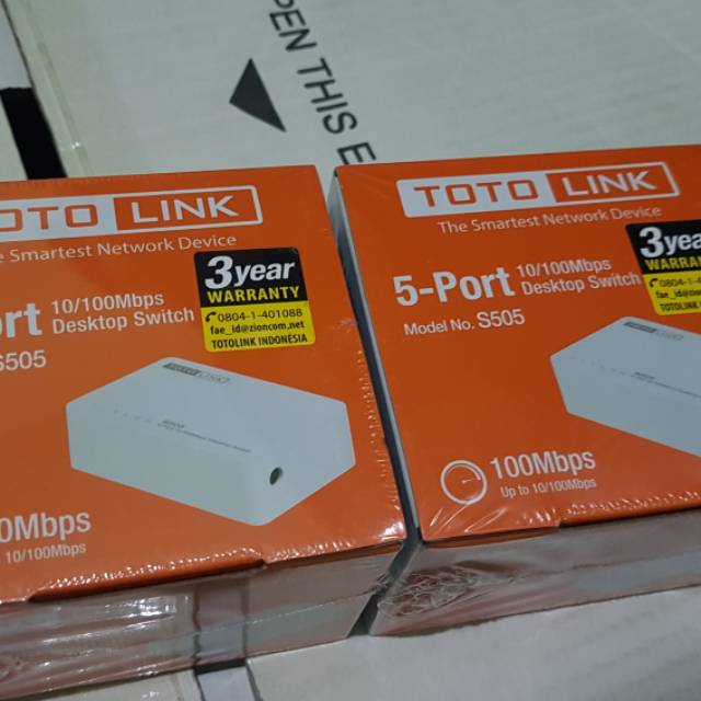 TOTOLINK S505 - 5 Port 10/100Mbps Desktop Switch