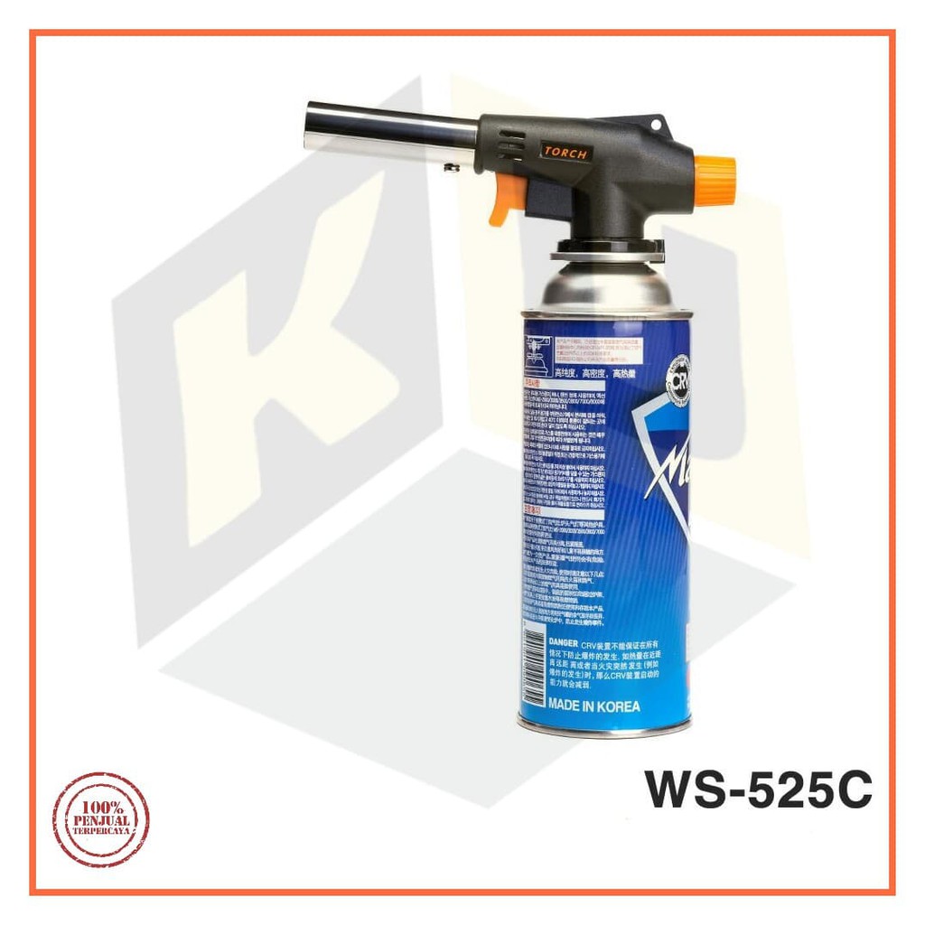 Super Promo! ALAT LAS PORTABLE WS-525C 2424-22 BLOW LAMP TORCH KOREK KEPALA GAS Murah!