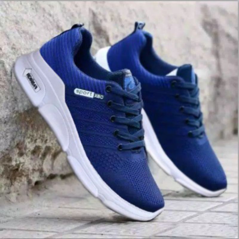 Sepatu sneakers Sport Casual Pria XBO BG-130 spatu cowo kekinian terkeren terlaris terhist termurah 