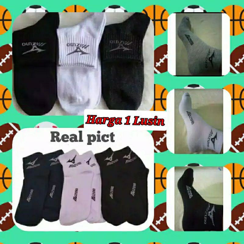 Kaos Kaki Dewasa Kaos / Kaki mizuno termurah 1Lusin isi 12pcs
