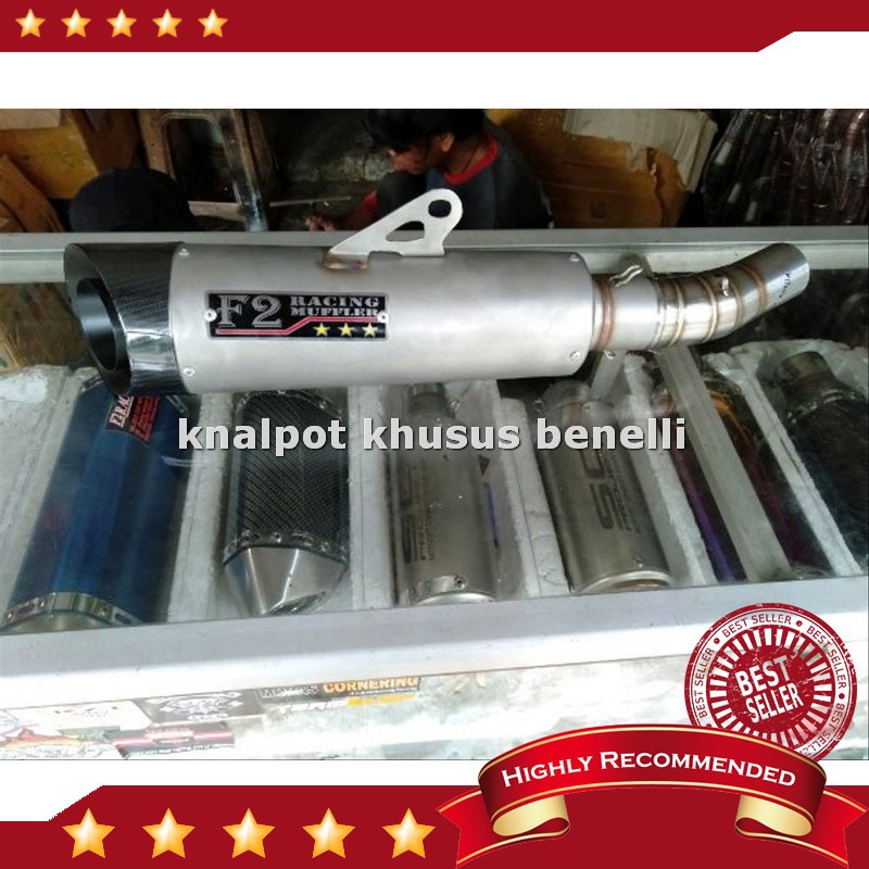 Jual Muffler knalpot f2racing slip on untuk Benelli tnt 250 pnp