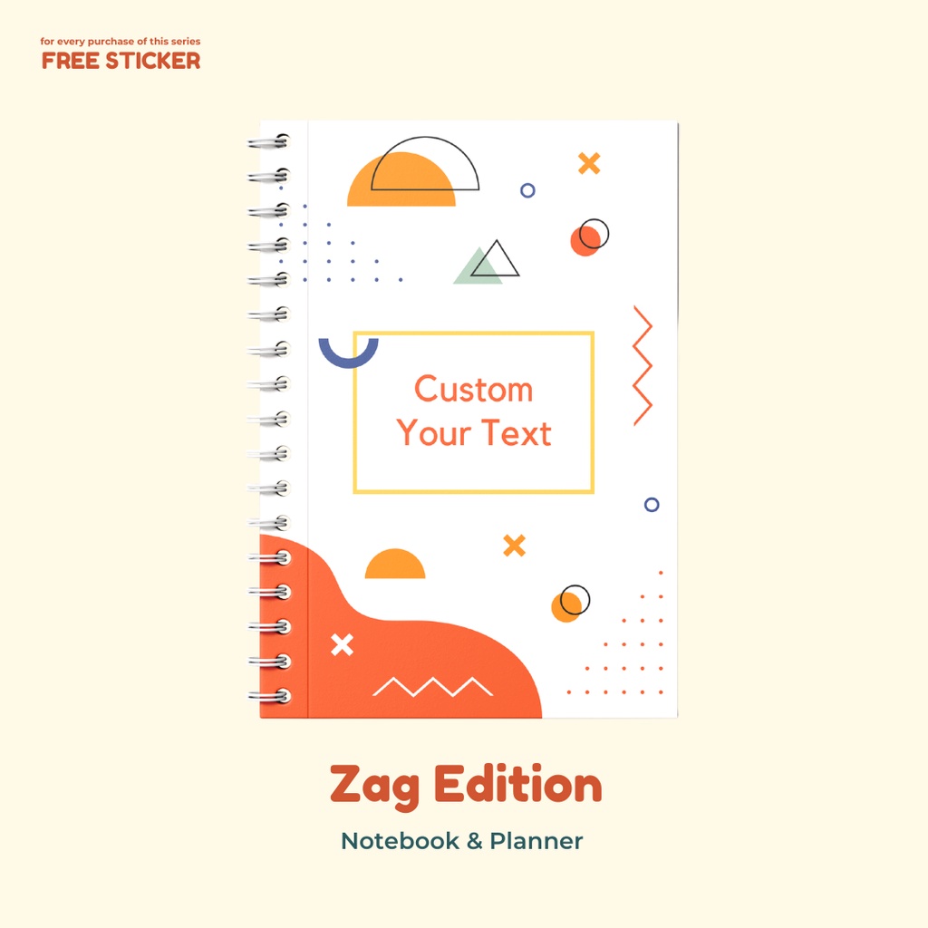 

Zag Edition 1 - Notebook & Planner ( Custom Tulisan / Nama )