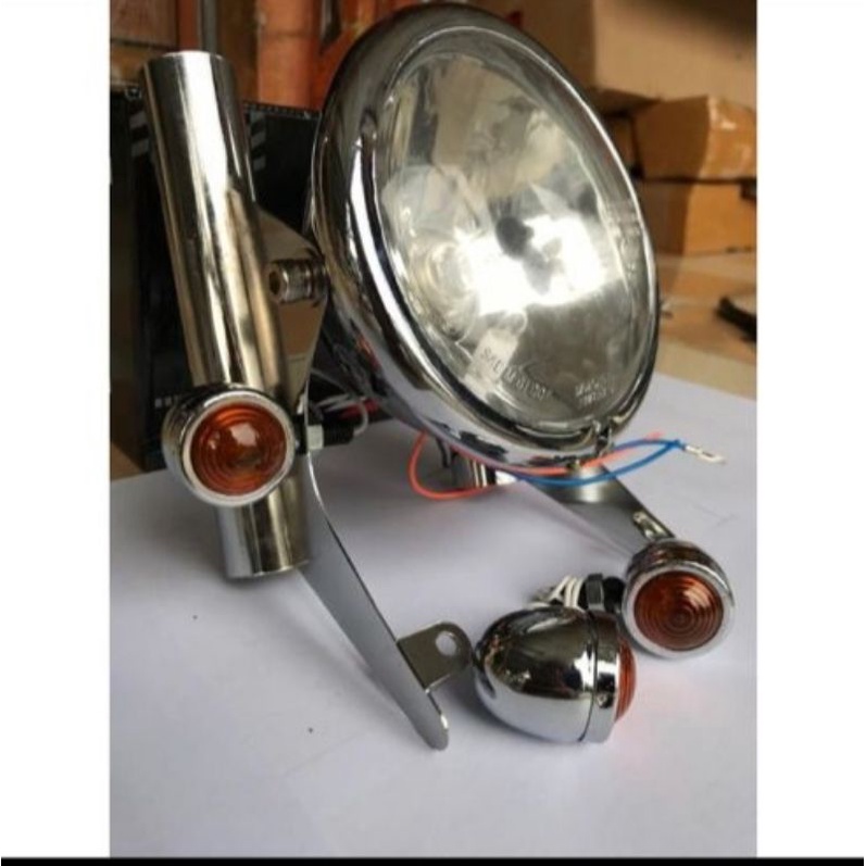 Lampu Depan Pesek Rx-King Cb Gl Megapro Ninja Verza Dll