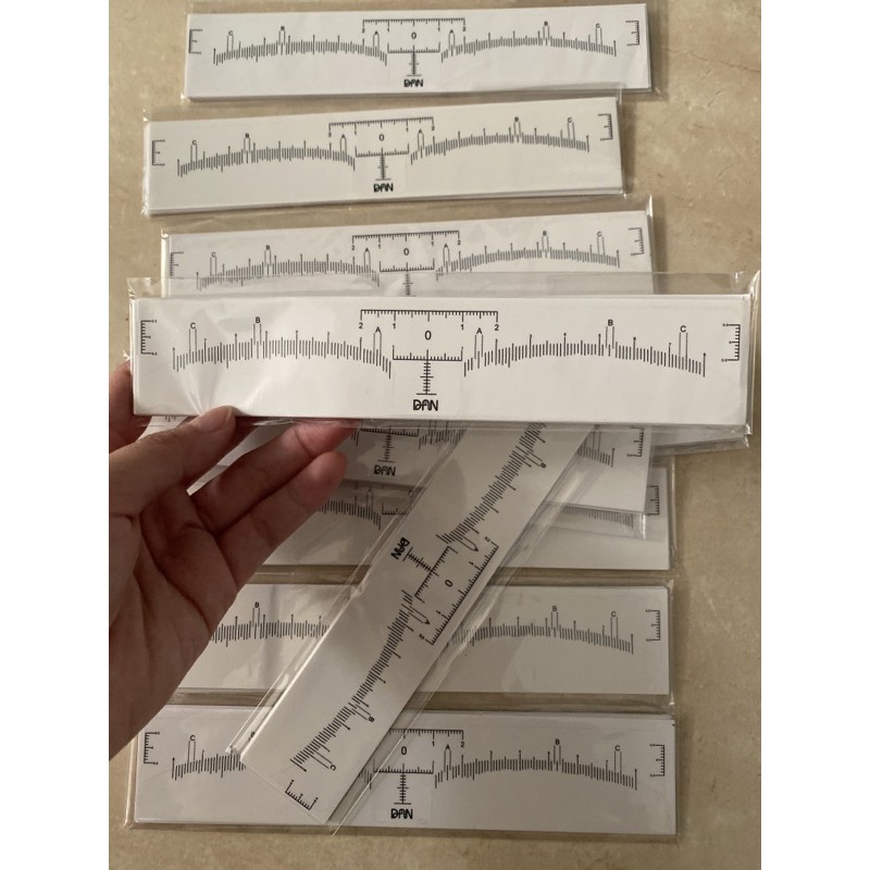 

stiker penggaris sulam alis sticker ruler eyebrow embroidery