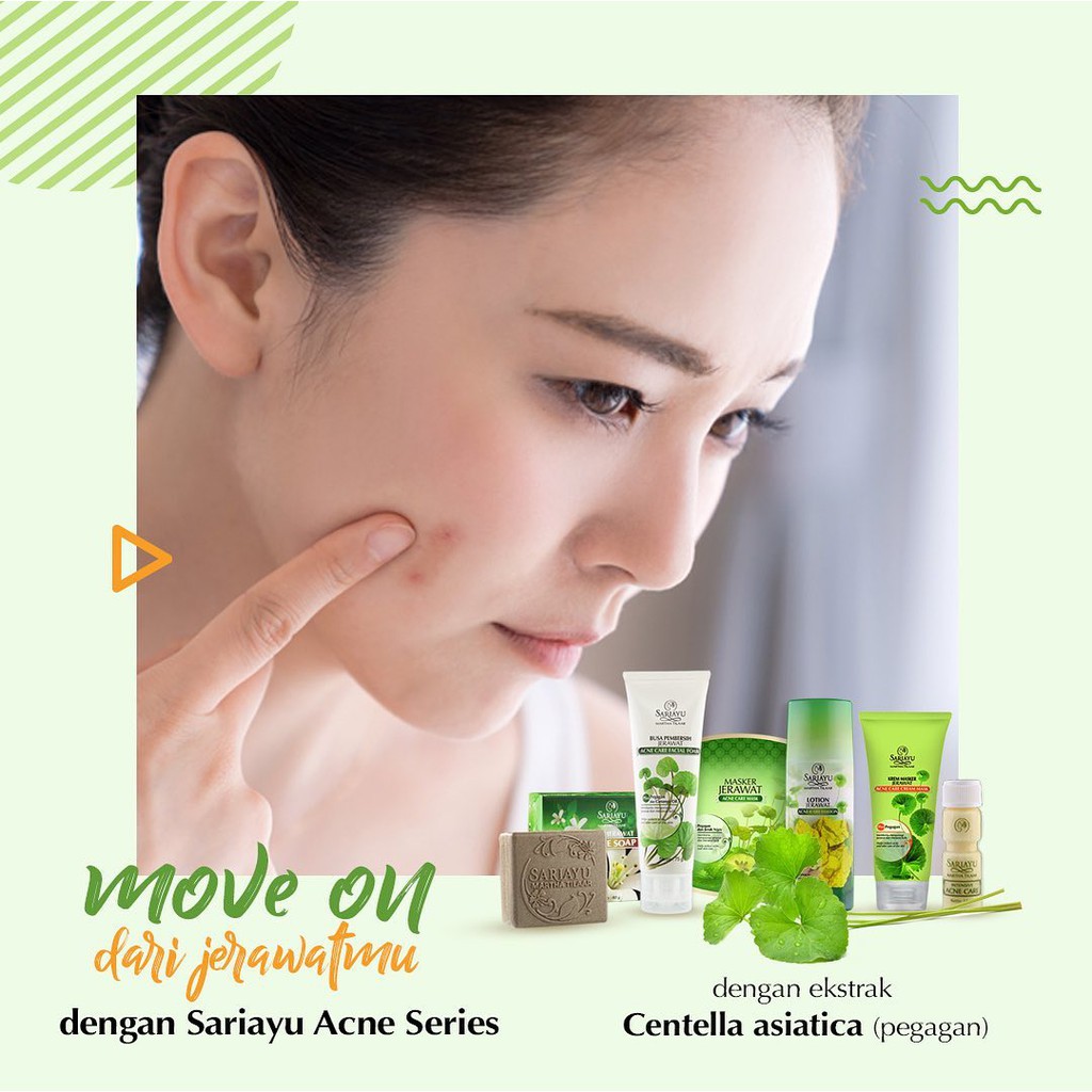 ⭐BAGUS⭐ SARIAYU ACNE CARE SERIES | Facial Foam 75ml / Lotion Jerawat 95ml