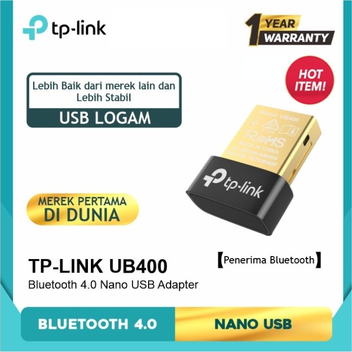 TP-LINK UB400 BLUETOOTH 4.0 NANO USB Adapter TP Link TPLink BT UB 400