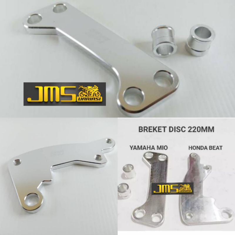 breket kaliper standar ukuran 220 mm piringan cakram disc Mio soul Mio j soul GT Xeon mio m3 beat vario 110/125/150 scoopy genio