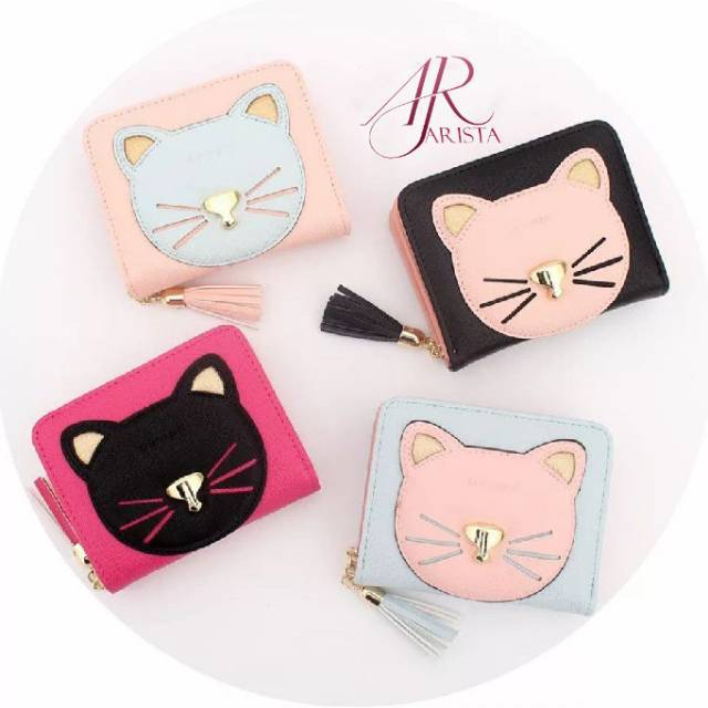 DOMPET CAT FACE - Dompet lipat wanita