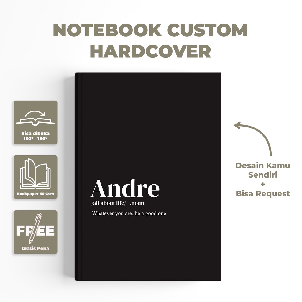 

notebook custom / notebook unik / notebook lucu / notebook estetik / notebook planner