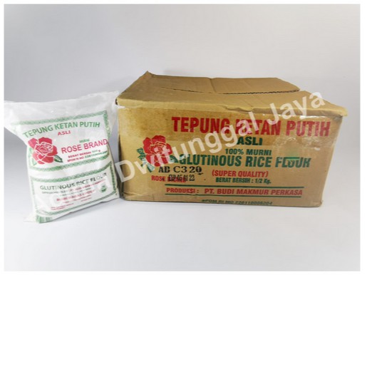 Tepung Ketan Putih Rose Brand 20x500 gr - Karton