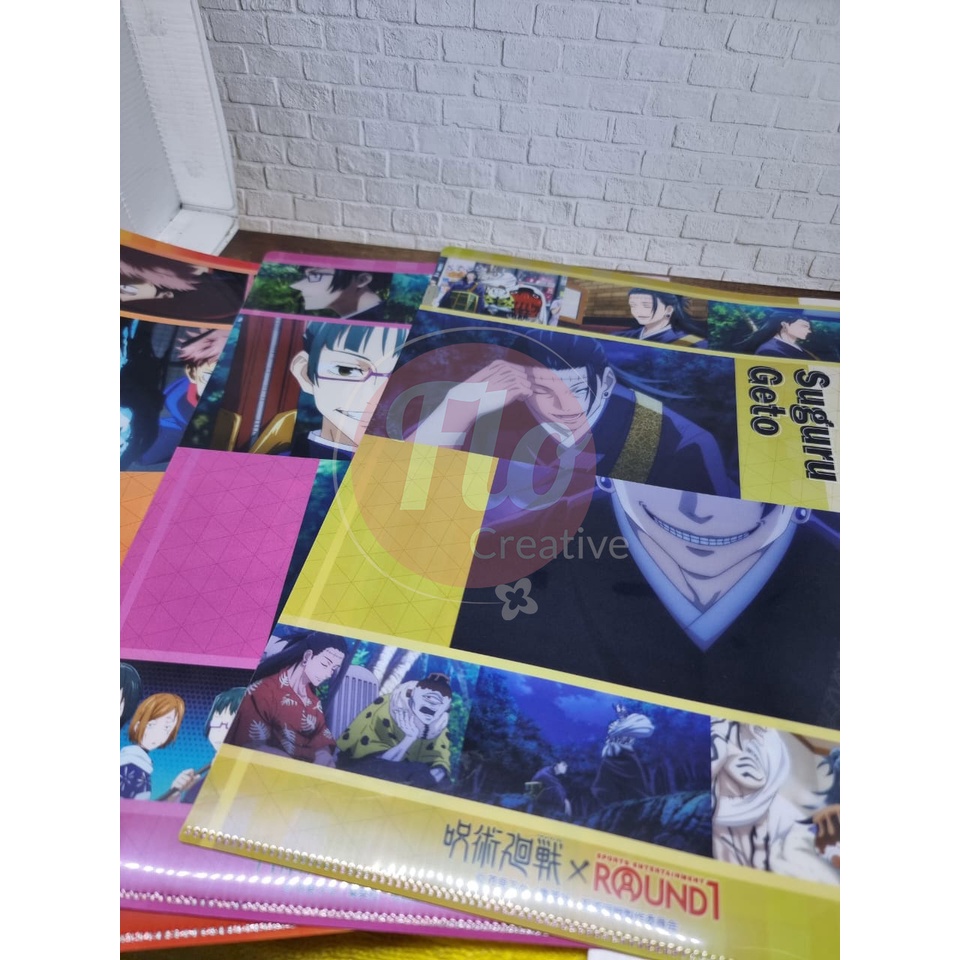 [OFFICIAL MERCHANDISE] Jujutsu Kaisen Solo Character Clearfile Karakter x Round1 Round 1 Tempat File