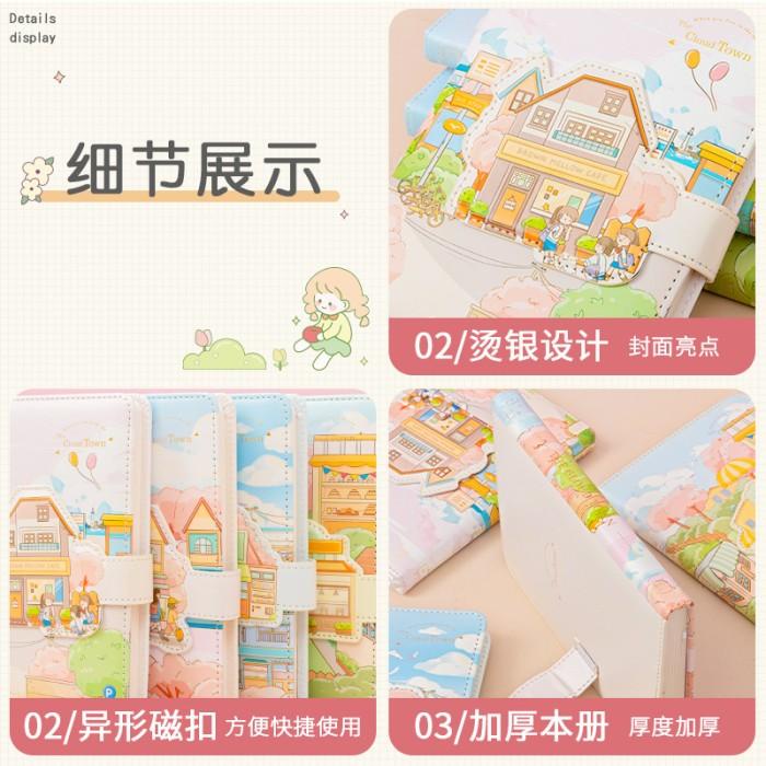 

Buku Diary Notebook Lucu Agenda Import The Cloud Town PU36K-6477