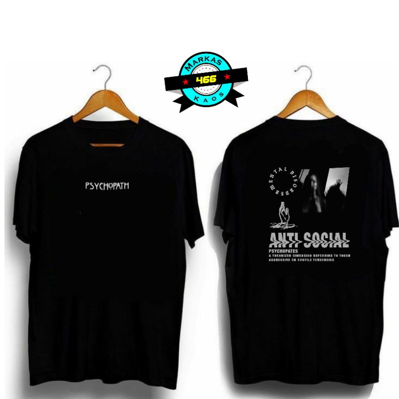 ( Gratis Ongkir) Kaos Distro Psikopat / Baju Distro Kekinian / T-shirt Psikopat /  Markas Kaos 466