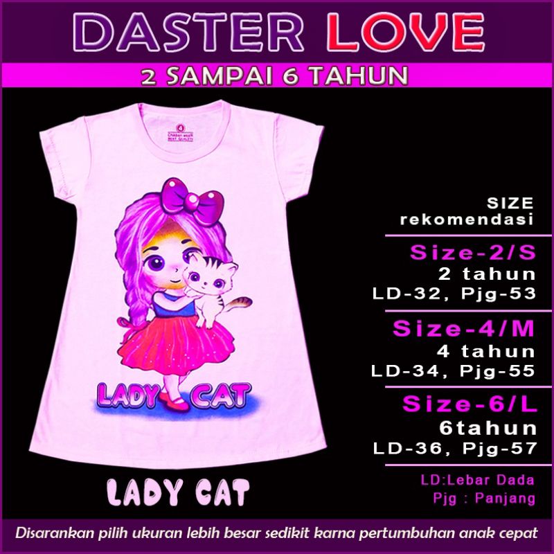DASTER ANAK 2-6 TAHUN NEW