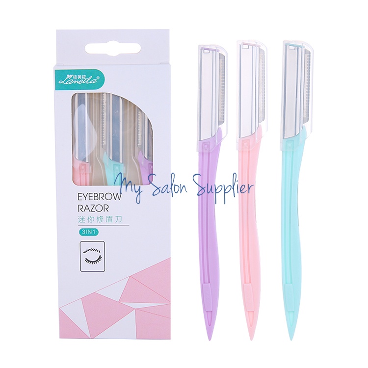 Pisau Cukur Alis Mata isi 3 Lameila A0371 / Eyebrow Razor