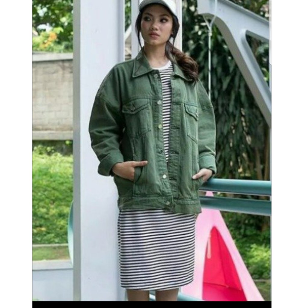 JAKET JEANS SEMI PARKA WOLV LEVI RIPPED SKINNY JEANS HIJAU ARMY STRETCH SOFT JEANS PEKAT BAGUS TEBAL