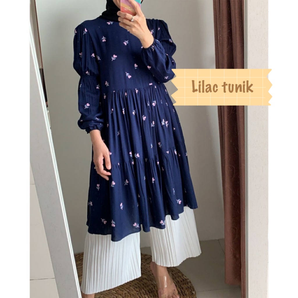 LILAC TUNIK/TUNIK RAYON/TUNIK GROSIR MURAH