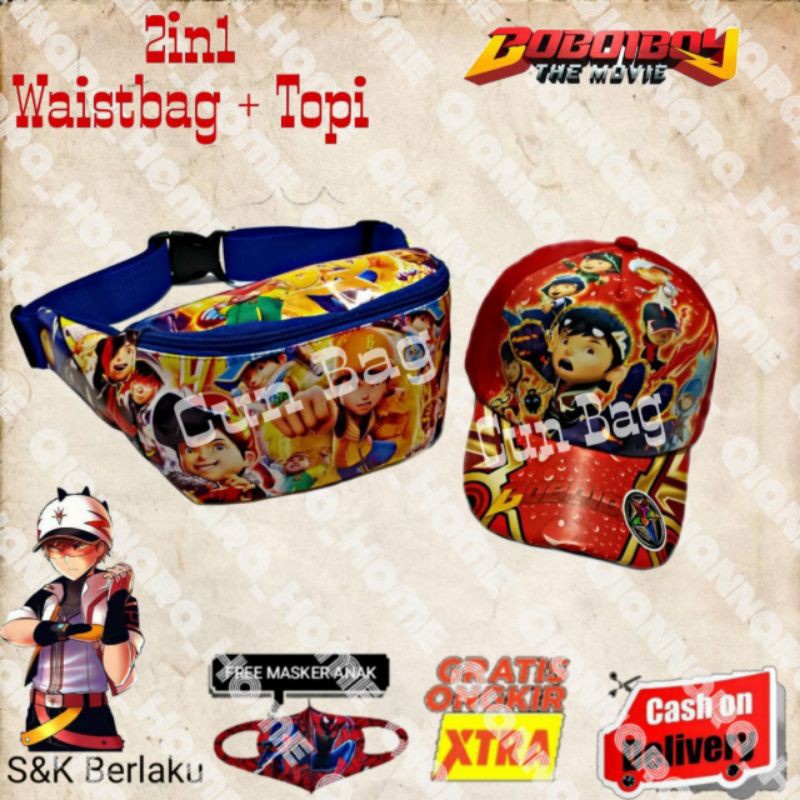 wasbag boboboy free masker