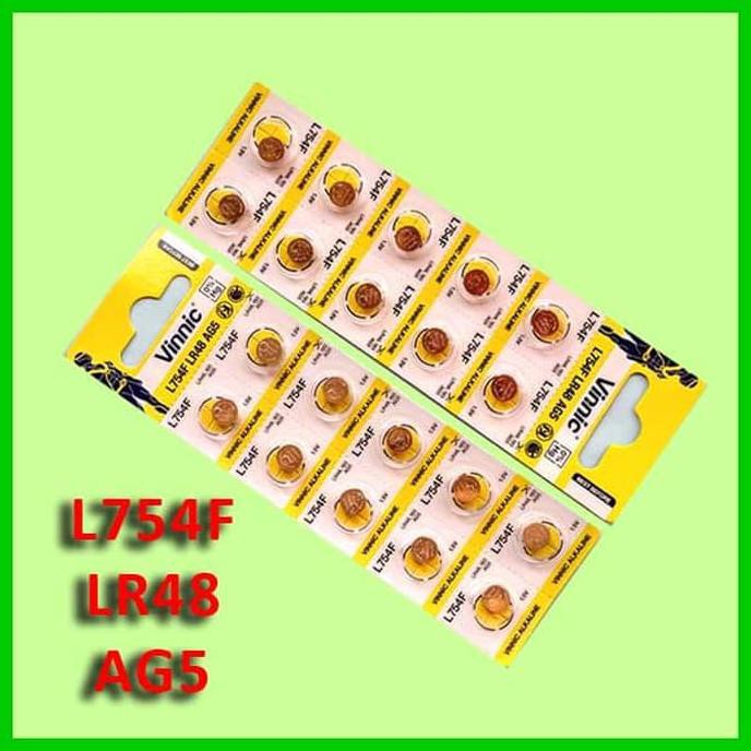 Best Produk] Baterai Jam Tangan Ag5 Ag-5 Lr754 750 309 193 Lr48 D309 D393 393