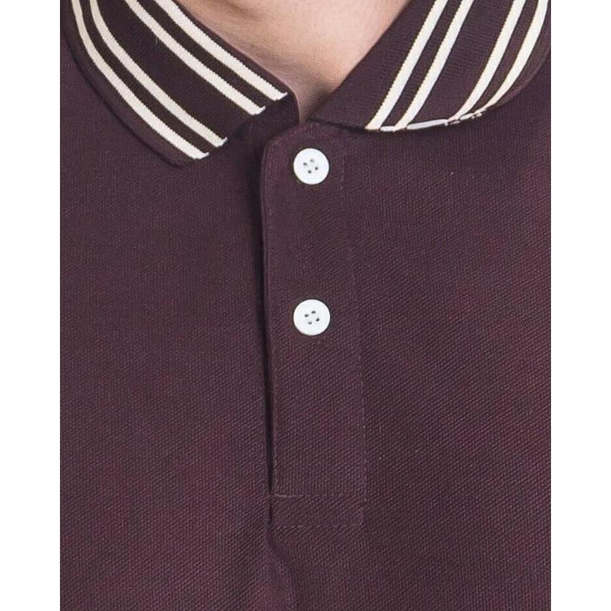 Baju Kaos Kerah Polo Shirt Pria Coklat High Quality