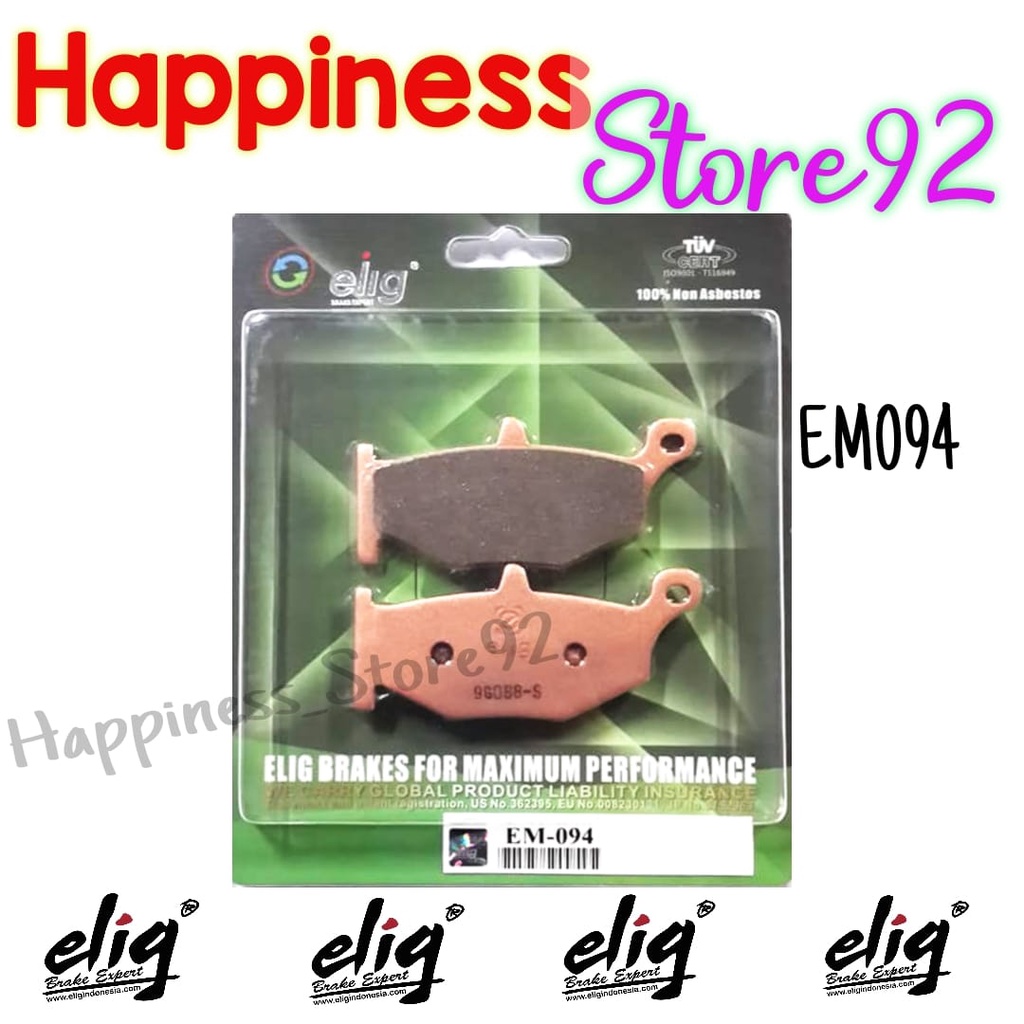 ELIG Kampas Rem Belakang Sinter EM094 GSR 60  K6 06 . GSX R600 R750 K6 K7 RadCal 06 07 . 1300 B King