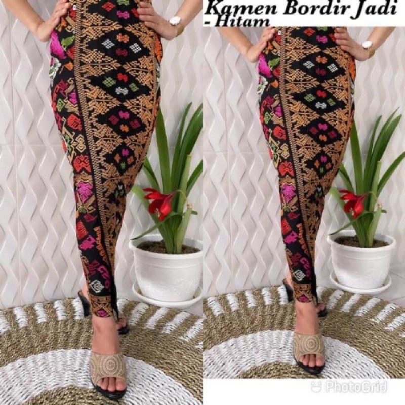 Songket bordir premium jadi