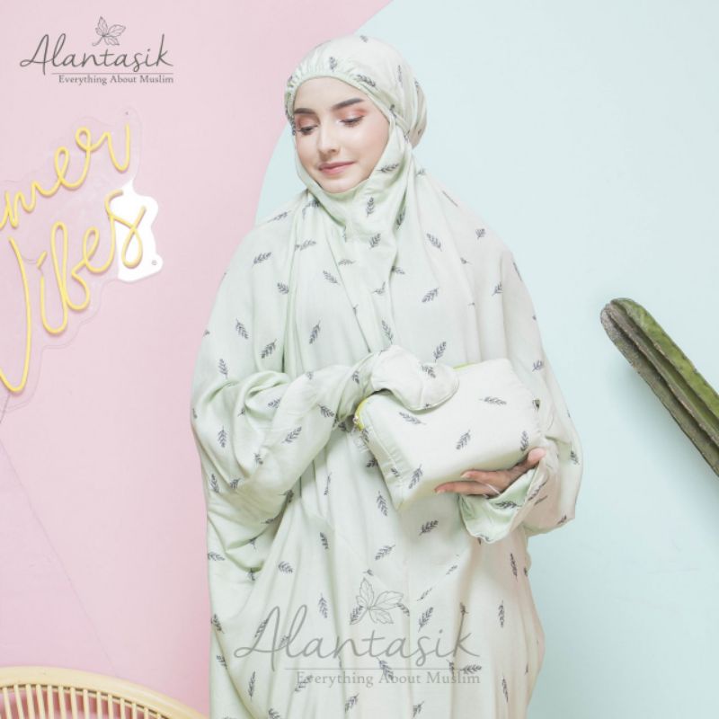 Alantasik - Mukena Terusan Dewasa jumbo motif bali rayon R10