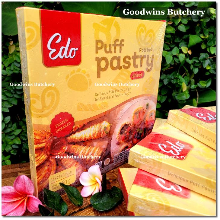 

EDO PUFF PASTRY UN-BAKED frozen 88x22x0.25cm 15 sheets 750g