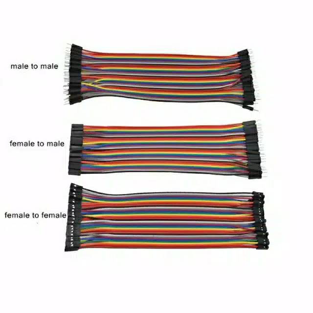 Kabel Eceran kabel jumper dupont pelangi 10 cm