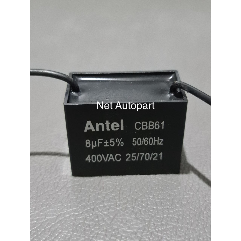 Kapasitor 8uf 400v CBB61 ANTEL Capasitor kipas angin