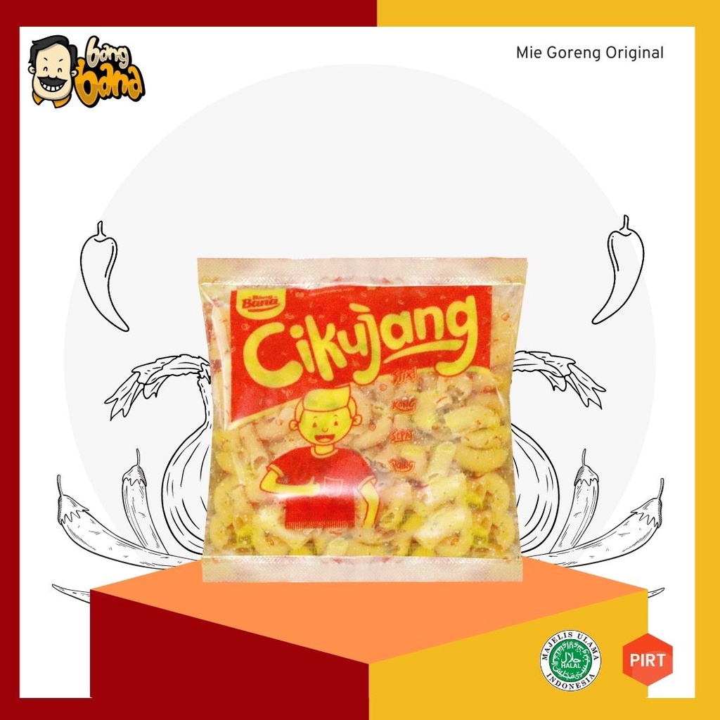 Makaroni Bantat / Bantet Pipa Cikujang Macaroni 1 Pack  Isi 20Pcs