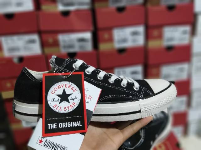 Sepatu Converse Chuck Taylor 70S Black Hitam Sneakers Casual Import Vietnam Premium BNIB Pria Wanita