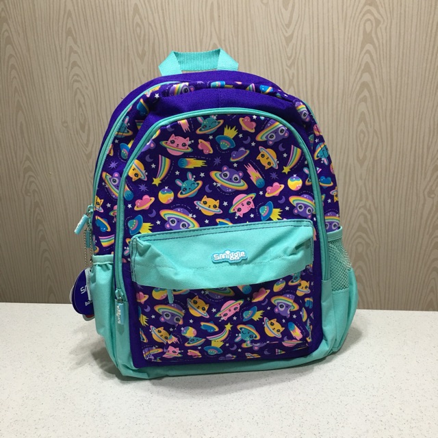 Smiggle Tas Ransel Anak UFO Cat Purple