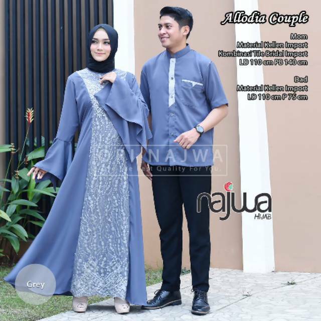 BAJU COUPLE SARIMBIT Pesta kondangan Muslim suami istri ORiginal