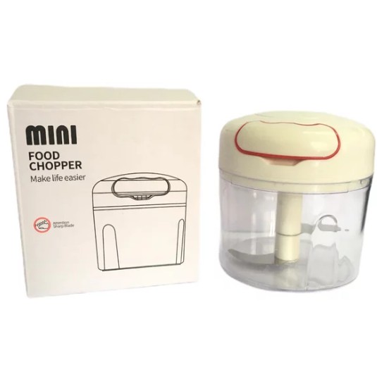 Blender bumbu dapur penghancur pencacah bawang cabe mini food speedy chopper tangan tarik manual