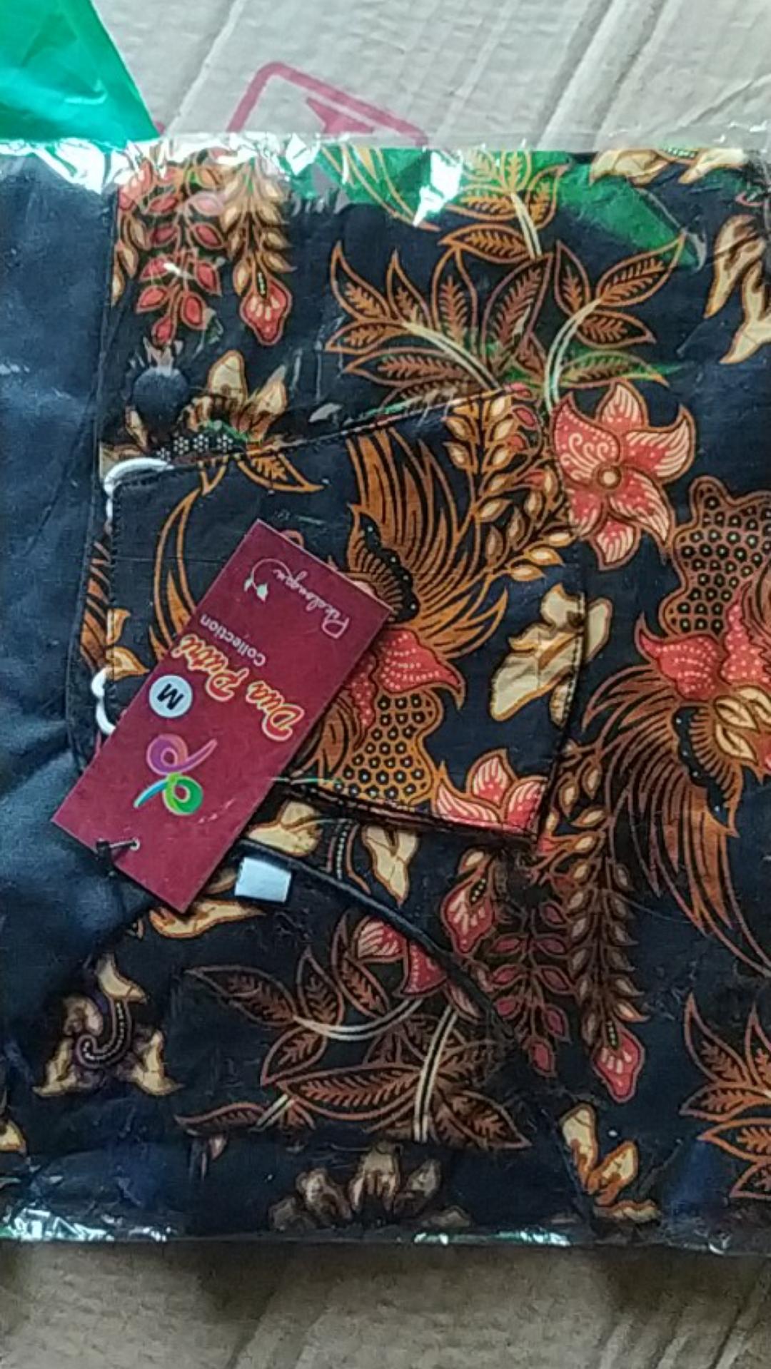 Tey-17 Batik Wanita Asj Sa Hrb026 Kenongo Kemeja Tosca Pendek