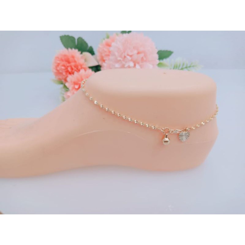 GELANG KAKI WANITA MODEL ULIR KOMBINASI GELANG KAKI WANITA ANTI KARAT BISA BAYAR DITEMPAT