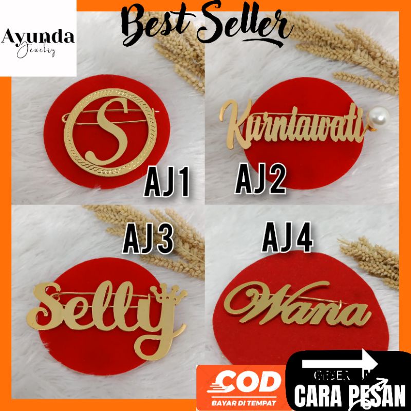 Bros Nama Custom Bros Hijab Bros peniti