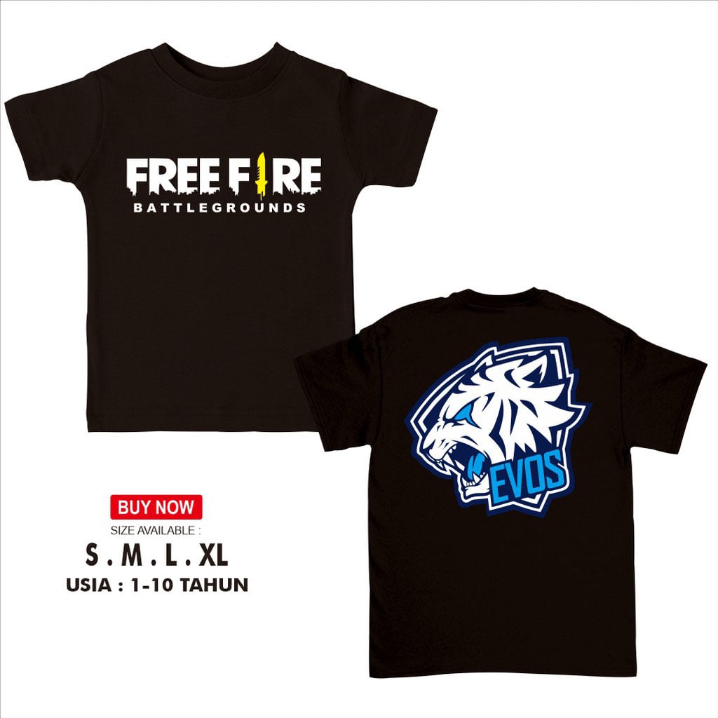 kaos freefire evos / baju game freefire evos roar