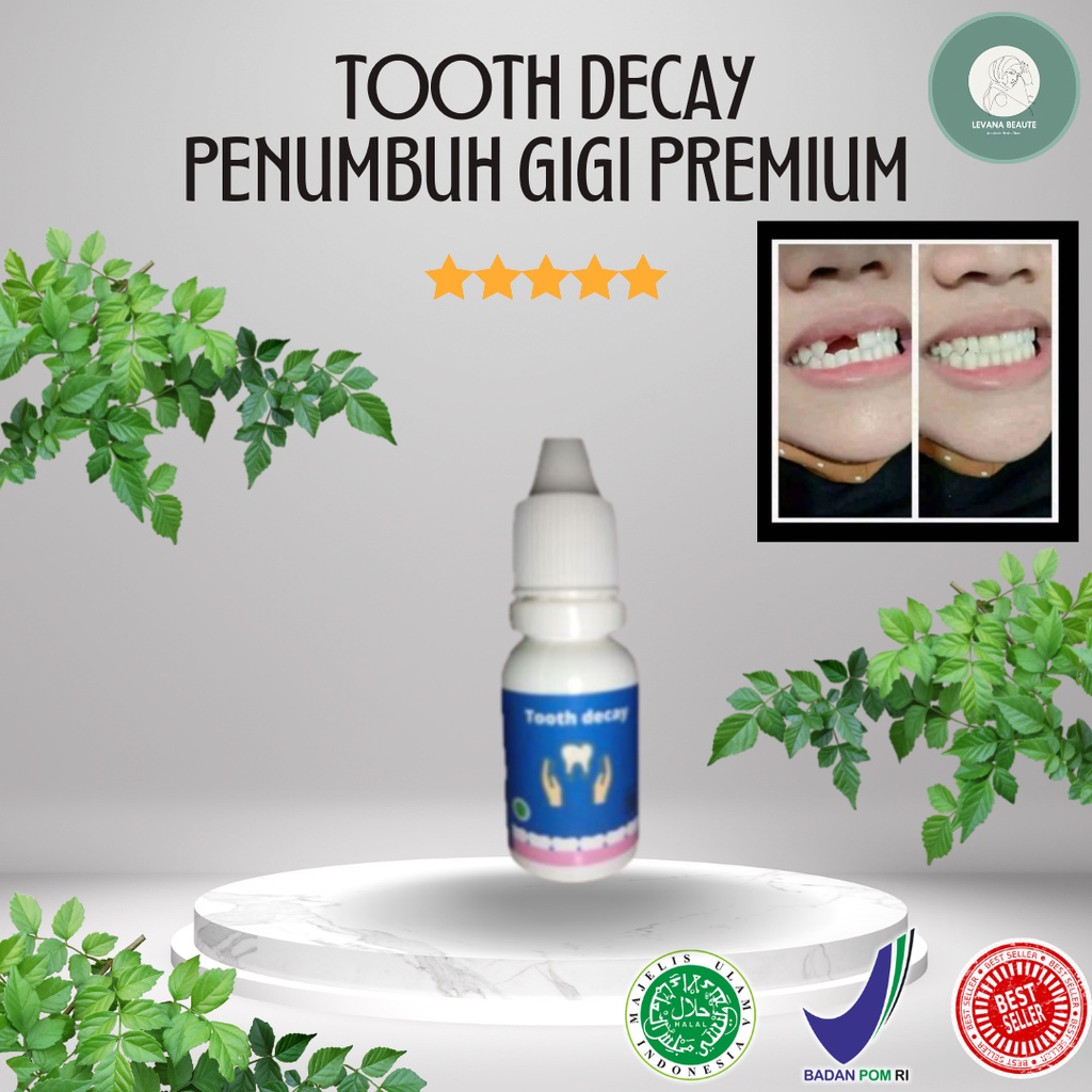 TOOTH DECAY | GROSIR | OBAT TETES PENUMBUH GIGI BOLONG/BERLUBANG | PERAWATAN DAN PEMUTIH GIGI | COD