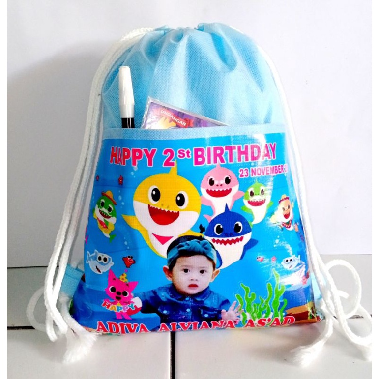 Tas Ultah Ransel Dua kantong Tambah nama dan photo-5