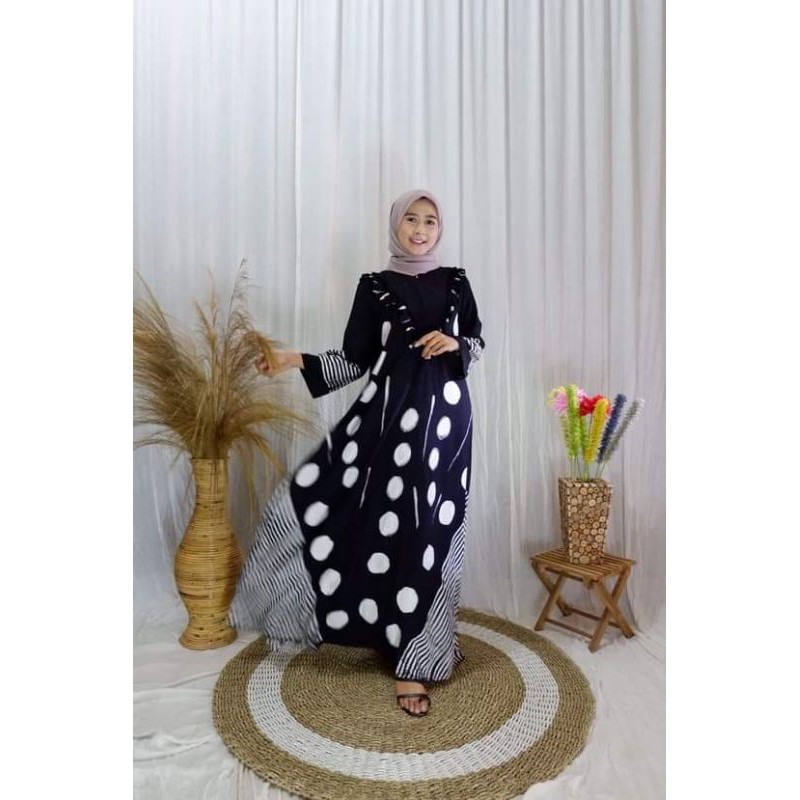 Gamis Twill / (Candi Mekar) Gamis Twil Rainbow / Pelangi / ORI TWILL SUPER