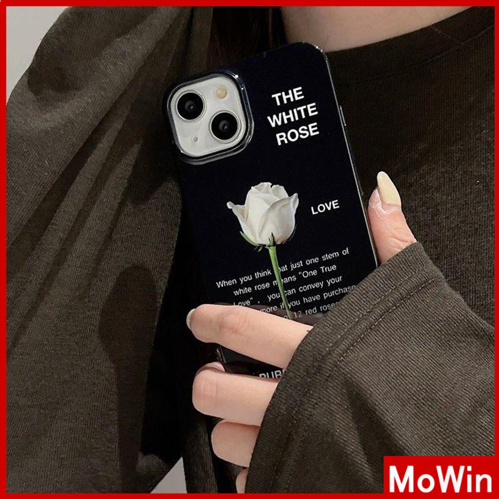 For iPhone 14 Pro Max iPhone Case TPU Soft Case Shiny Black Rose Flower Shockproof Protection Camera Compatible For iPhone 13 Pro max 12 Pro Max 11 Pro max xr xs max 7Plus 7 8